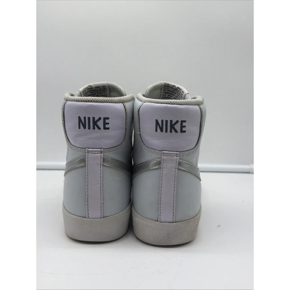 Men's Nike Blazer Mid '77 (GS) Pure Platinum Metallic Silver Sz 6.5Y DA4086-010